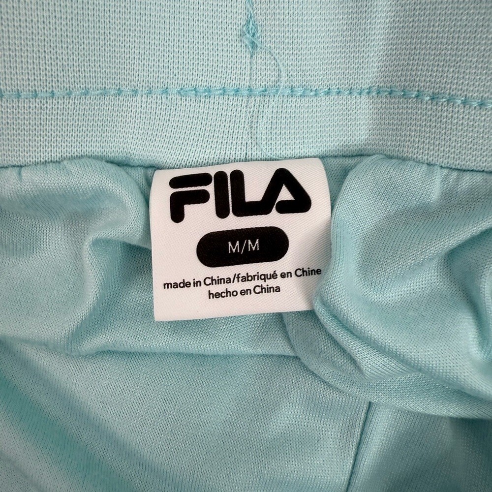 Fila pants joggers cuff hem bottom Light blue mint Green Women's Joggers comfy - Picture 12 of 13